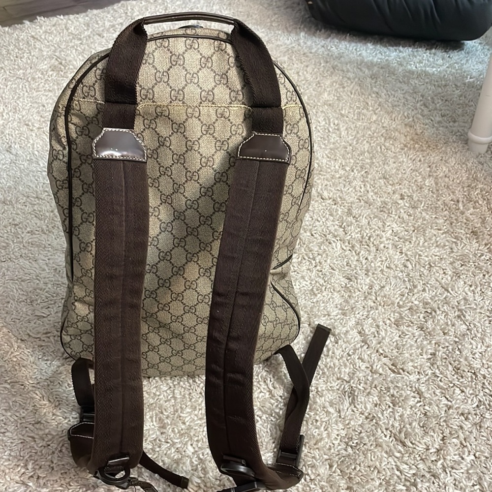 Gucci Interlocking G Backpack Gg Coated Canvas Me… - image 6